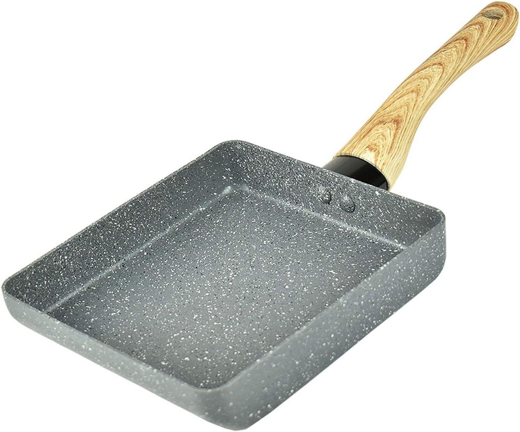 Japanese Omelette Pan Non Stick Coating Tamagoyaki Egg Pan Kit Gray