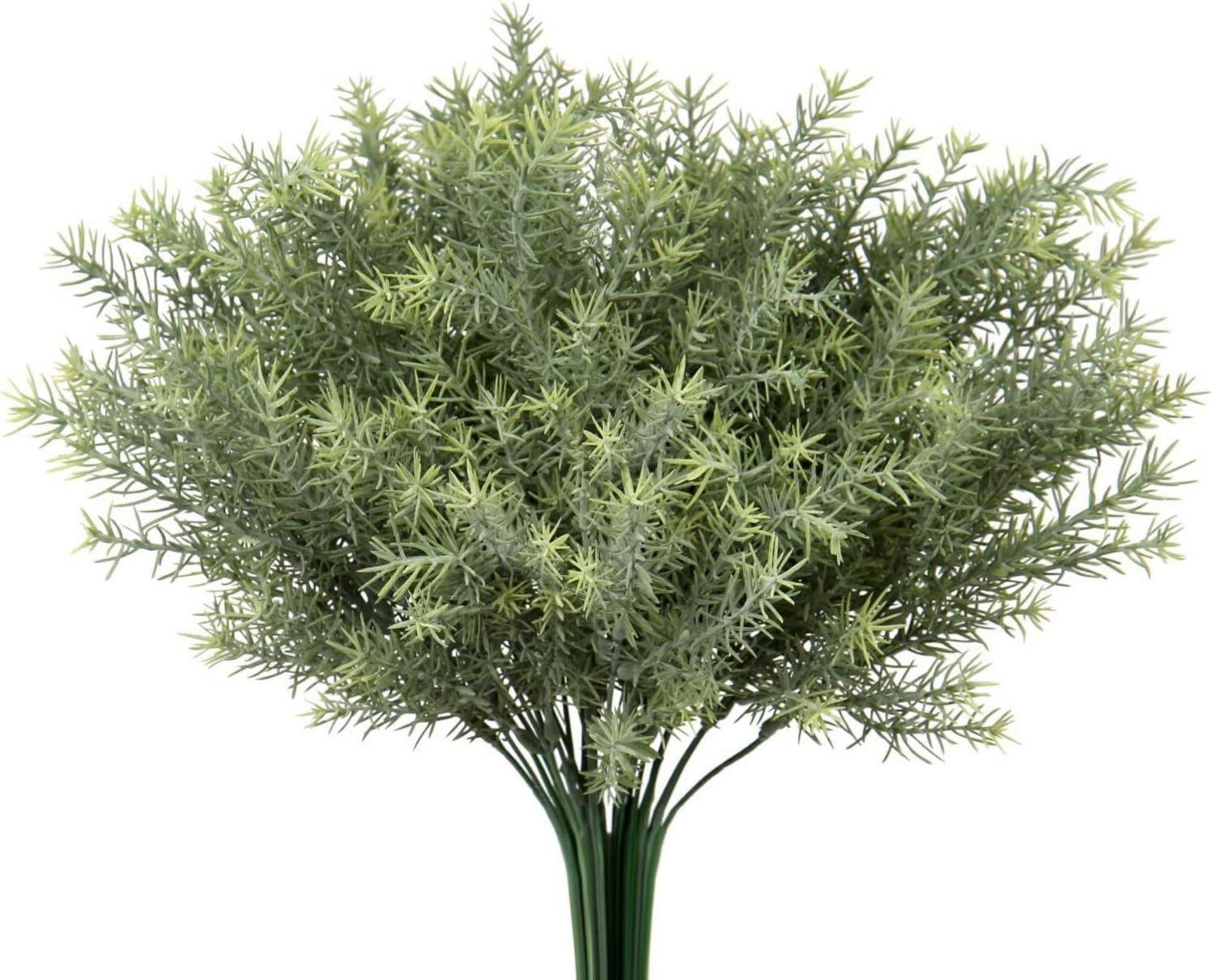 Kunstkraut Rosmarin grünes Blattspray 4er-Pack