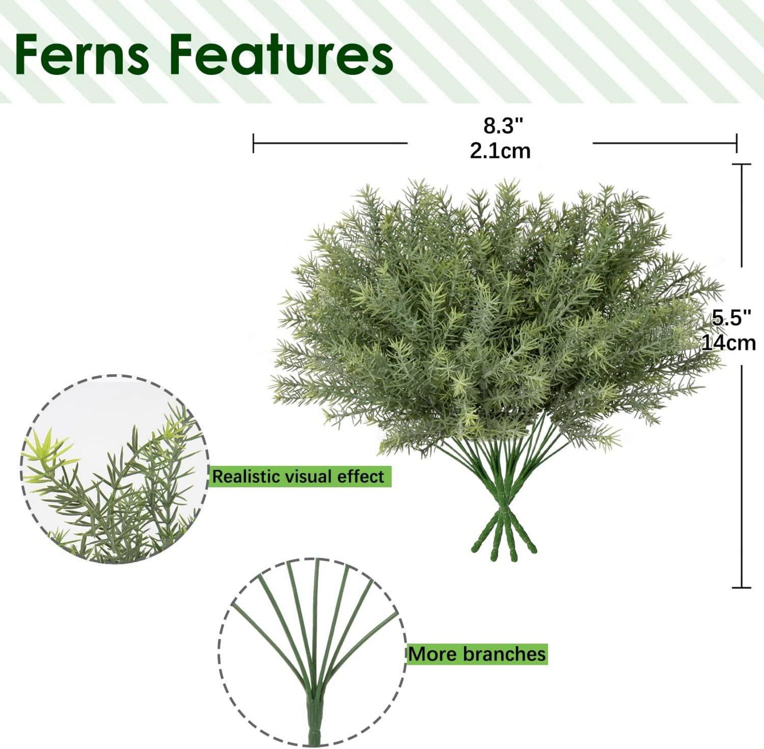 Kunstkraut Rosmarin Dekoration Steckstab 33cm Grün Silber
