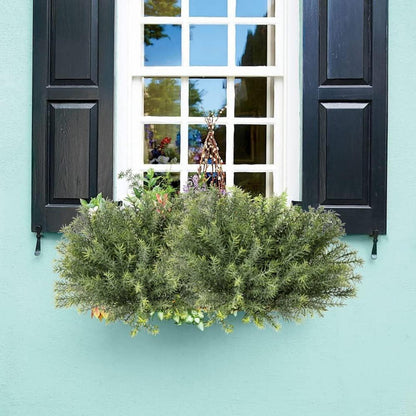 Kunstkraut Rosmarin grünes Blattspray 4er-Pack