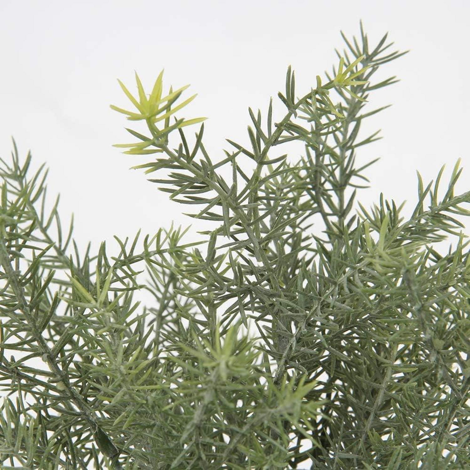 4er Set Kunstgrüne Künstliche Rosmarin Pflanzenzweige 33cm