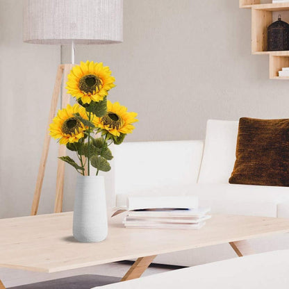 Künstliche Sonnenblumen Groß Gelb Seidenblumen Hochzeit Party 3 Stk