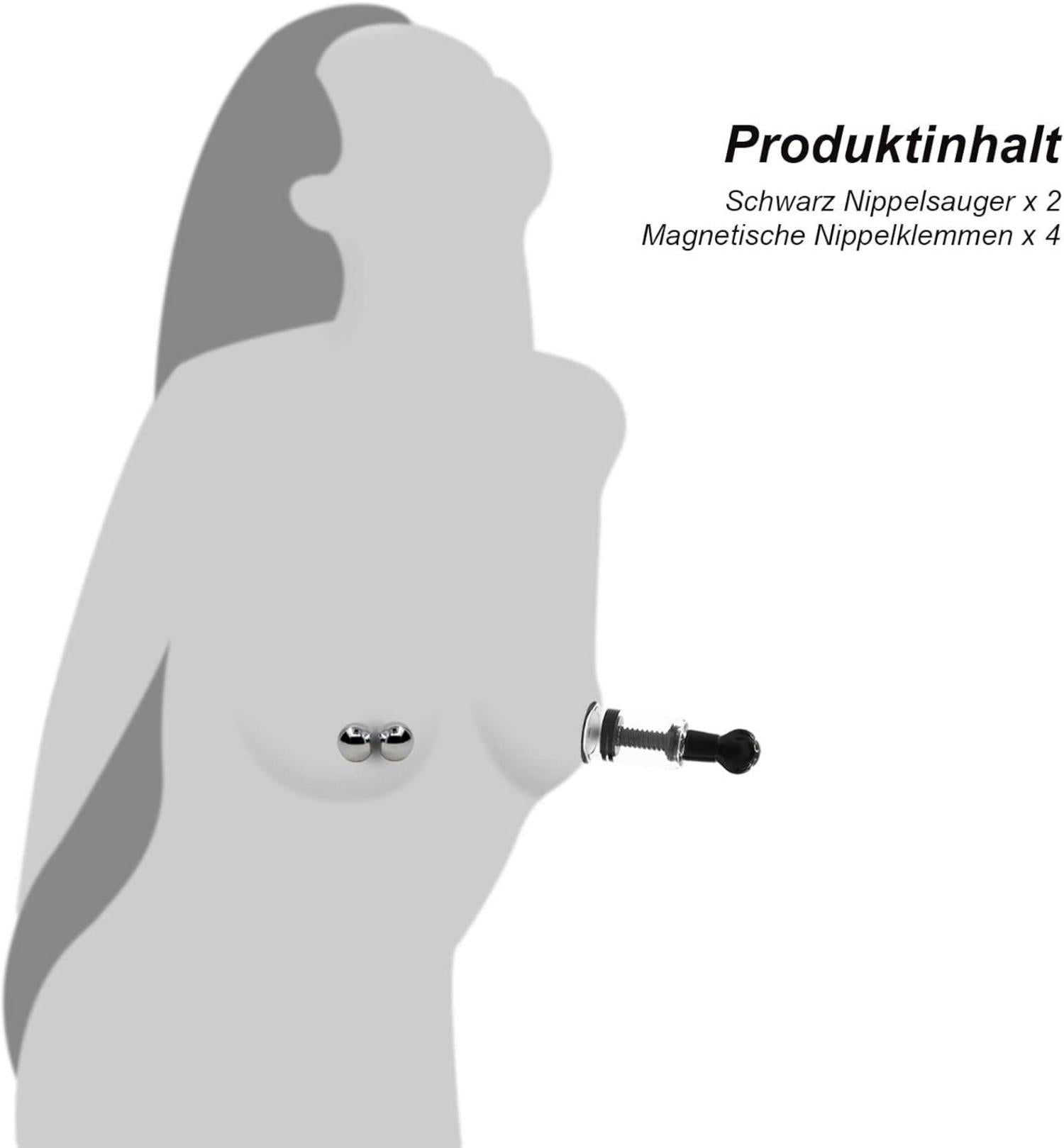 Nippelsauger und Magnetische Nippelklemmen Set, Brust