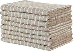 8er-Set Bambus Microfaser Geschirrtücher 45x65cm Saugfähig Khaki