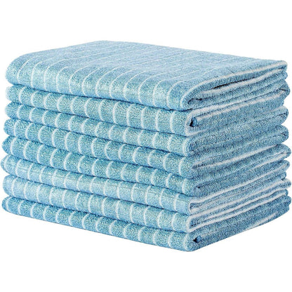 8er-Set Bambus Mikrofaser Küchentücher Blau, Super
