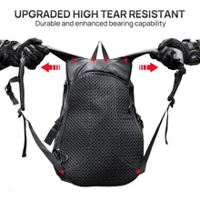 ILM Motorradrucksack Wasserdicht Schwarz Große Kapazität