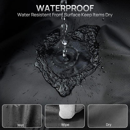 ILM Motorradrucksack Wasserdicht Schwarz Große Kapazität