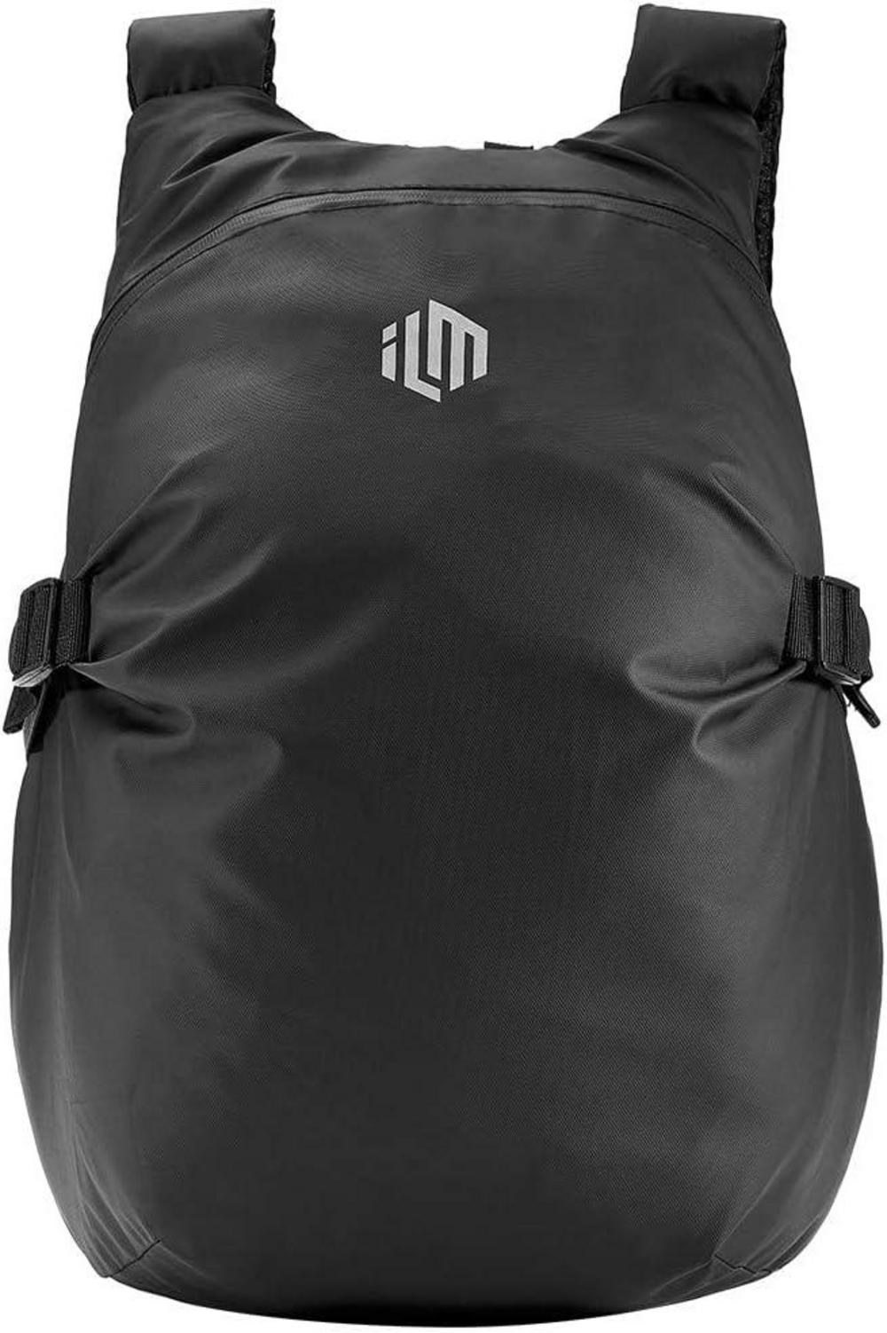 ILM Motorradrucksack Wasserdicht Leichtgewicht Große Kapazität Schwarz