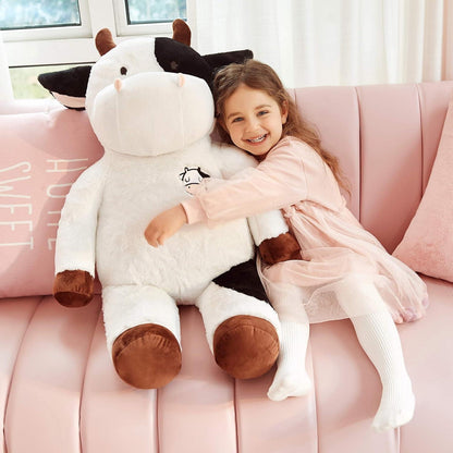 Riesige Kuschelkuh 78cm - Weiches Plüschtier für Kinder