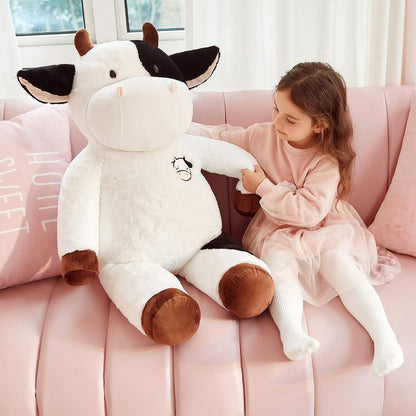 Riesige Kuschelkuh 78cm - Weiches Plüschtier für Kinder