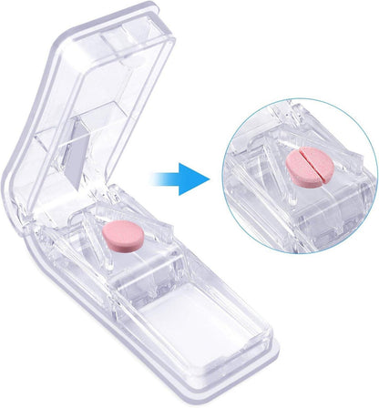 Tablettenteiler für Groß und Klein | Vitamin Medizin | Transparent