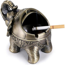 Vintage Elefant Aschenbecher mit Deckel für Drinnen und Draußen