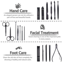 Maniküre Pediküre Set 18-teilig Nagelknipser Edelstahl