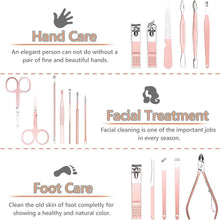 URAQT Nagelknipser-Set Maniküre Pediküre Edelstahl Roségold
