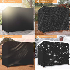 Dokon 3-Sitzer Hollywoodschaukel Abdeckung Wasserdicht 600D