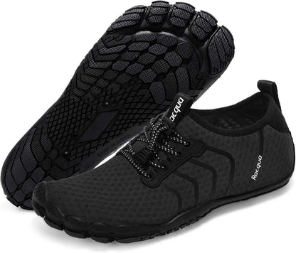 Barefoot Water Shoes Lightweight Mesh Drainage Holes Black