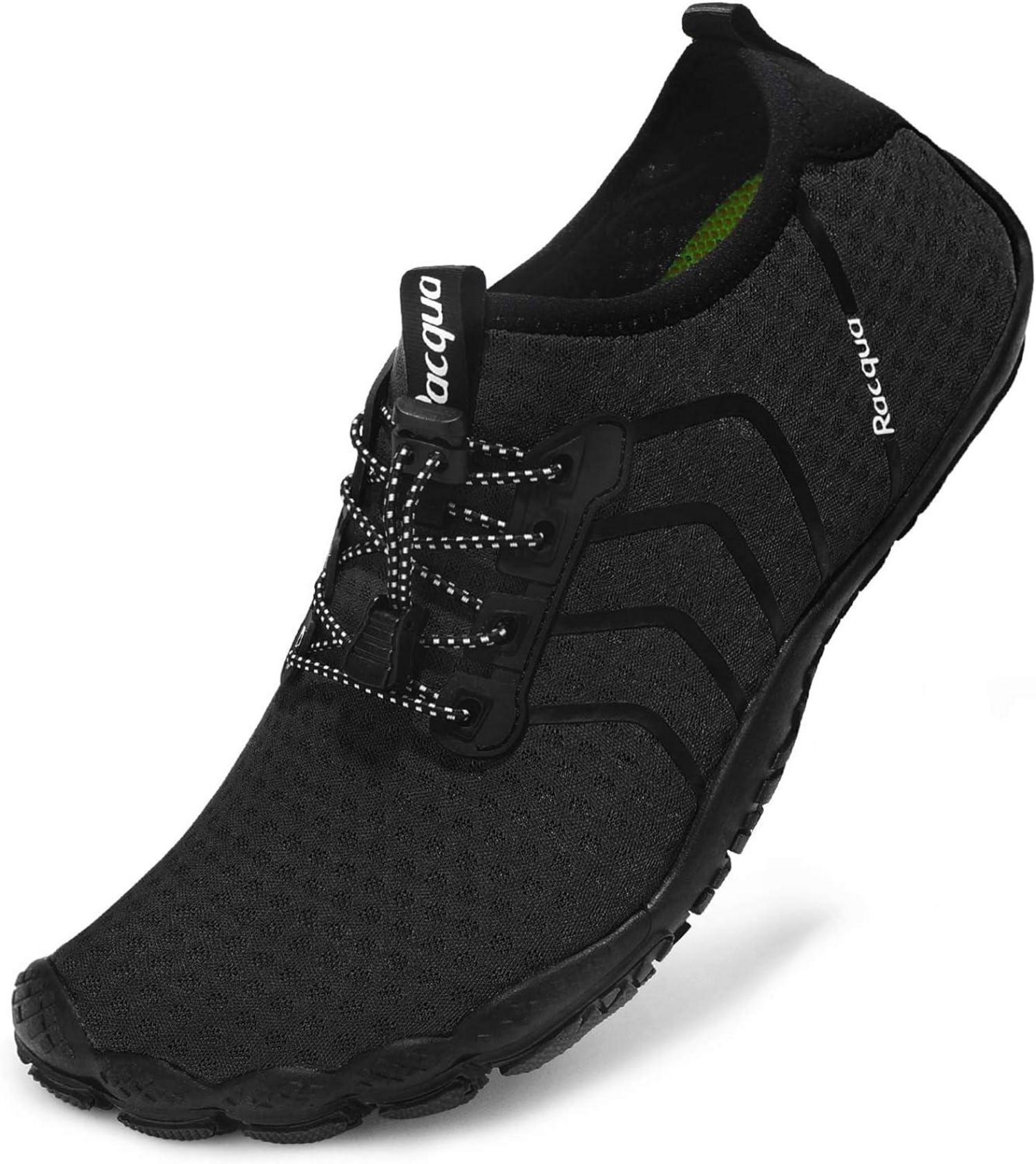 Racqua Composite Mesh Barefoot Water Shoes Men Women Black