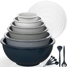 Rührschüssel Set Plastiknist Salatschüssel Deckel BPA-frei 6er Mischen