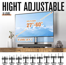 Universal TV-Ständer 27-60 Zoll verstellbar 9-Stufen-Höhe