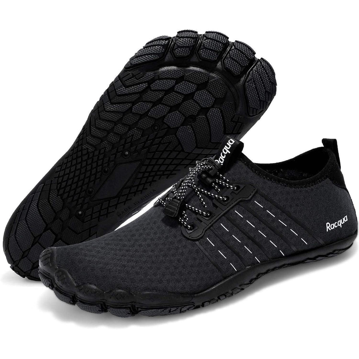 Aqua Schuhe Herren Damen Barfuß mit Drainage für Outdoor & Wassersport