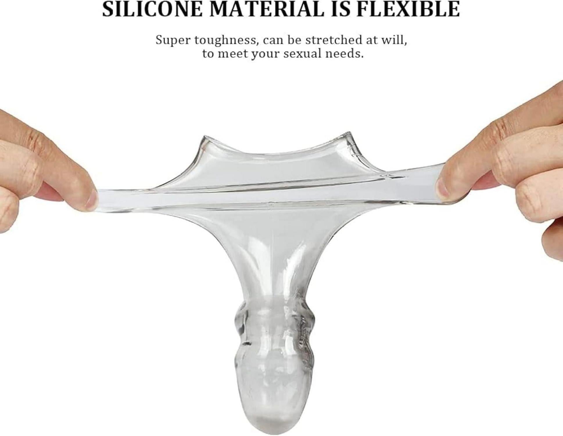 Silikon Penismanschetten Vorhaut Ring Zurückhalte Ringe Eichel Dildo