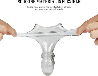 Silikon Penismanschetten Vorhaut Ring Zurückhalte Ringe Eichel Dildo