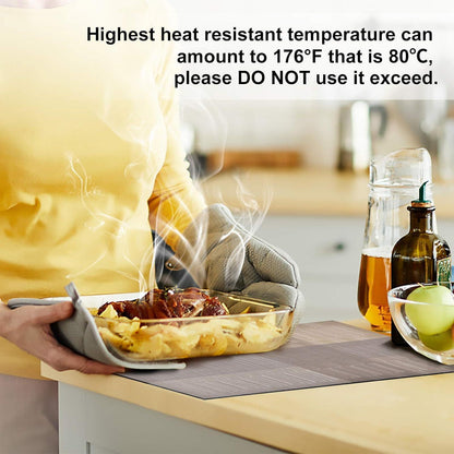 Aofmee Platzset PVC Abwaschbar Hitzebeständig Rutschfest 6er