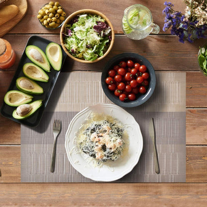 Aofmee Platzset PVC Abwaschbar Hitzebeständig Rutschfest 6er