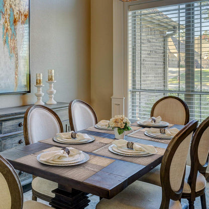 Aofmee Platzset PVC Abwaschbar Hitzebeständig Rutschfest 6er