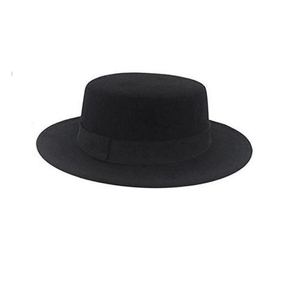 Schwarzer Fedora Hut – Klassisch & Elegant