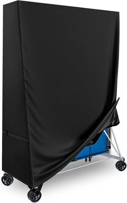 Tischtennisplatte Abdeckung Outdoor wasserdicht 165x70x185cm Schwarz