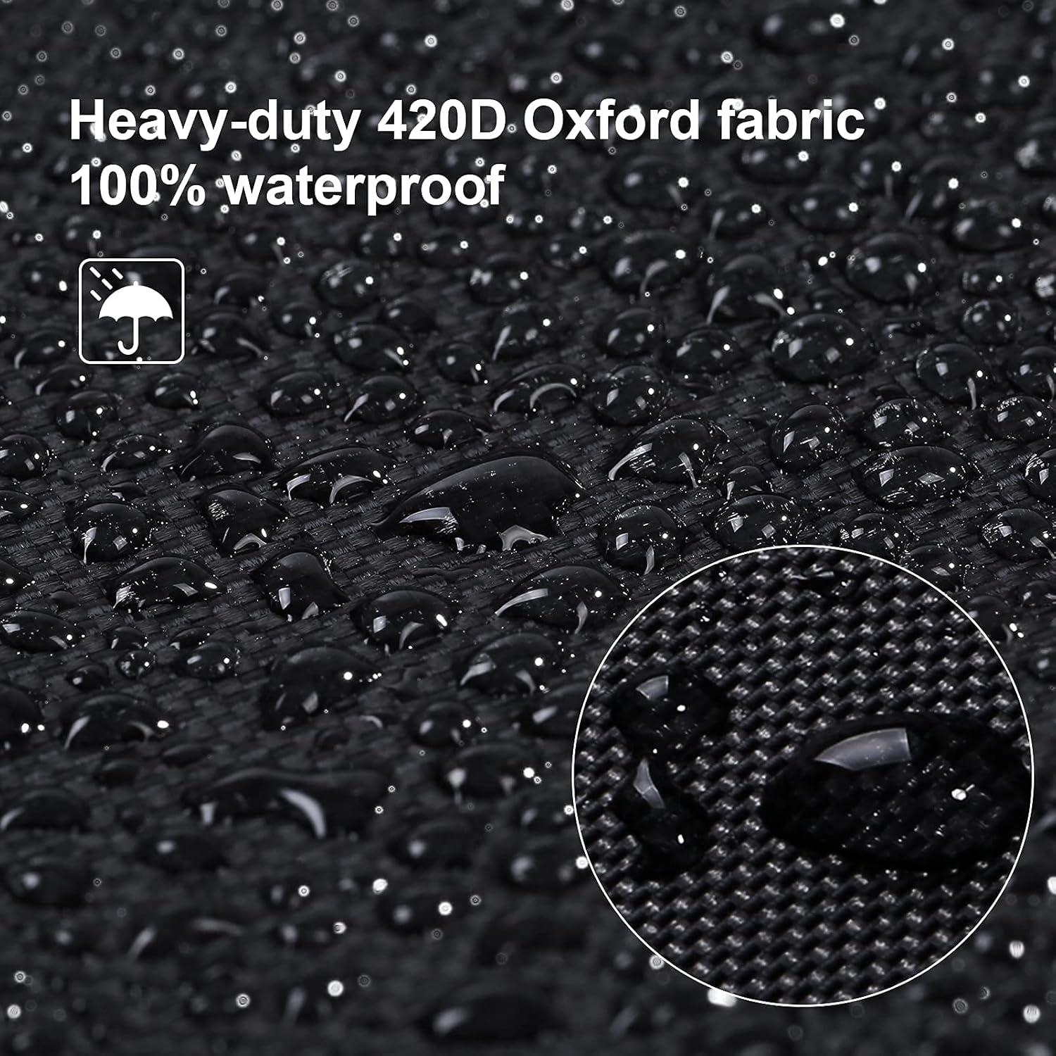 Tischtennisplatte Abdeckung 165x70x185cm wasserdicht Schwarz Oxford 420D