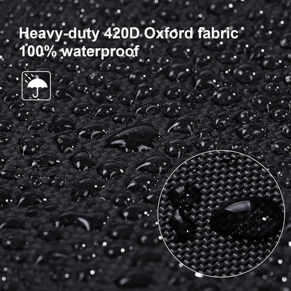 Tischtennisplatte Abdeckung 165x70x185cm wasserdicht Schwarz Oxford 420D