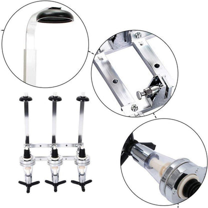 Flaschenhalter Wand 3 Flaschen Bar Butler Schnapsspender