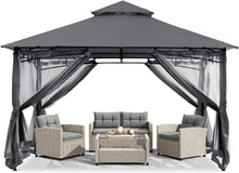 ABCCANOPY Pavillon 2.5x2.5m Wasserdicht Stabil Winterfest mit Netz