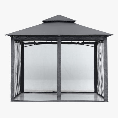Pavillon 2.5x2.5m Wasserdicht Stabil Winterfest Gartenpavillon für