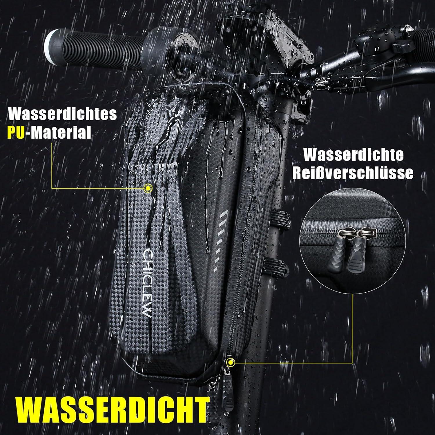 CHICLEW E Scooter Tasche für Roller, Schnellverschluss, 2L Kapazität