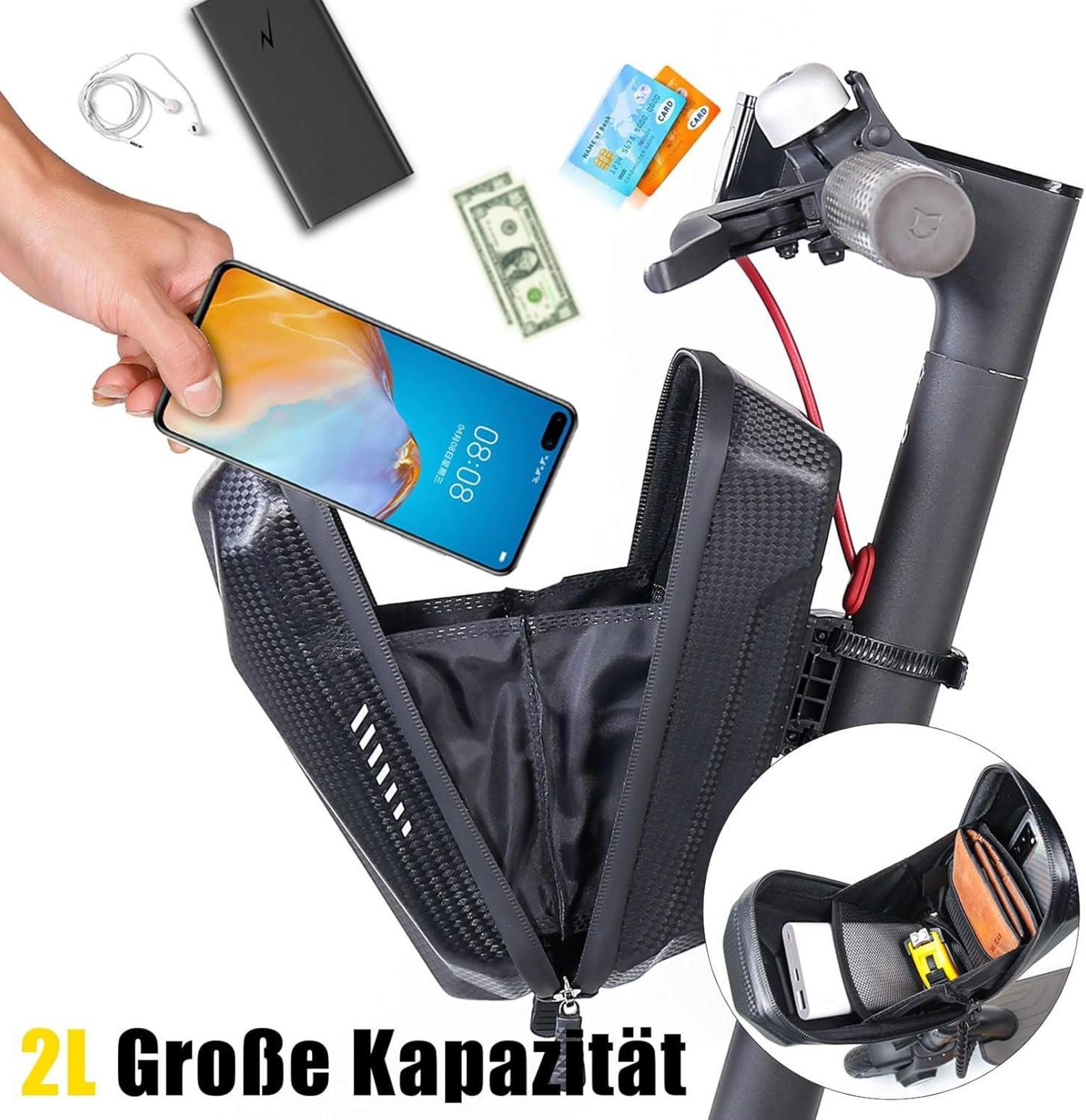 E Scooter Tasche mit 2L Kapazität, wasserdicht, Hartschale aus EVA