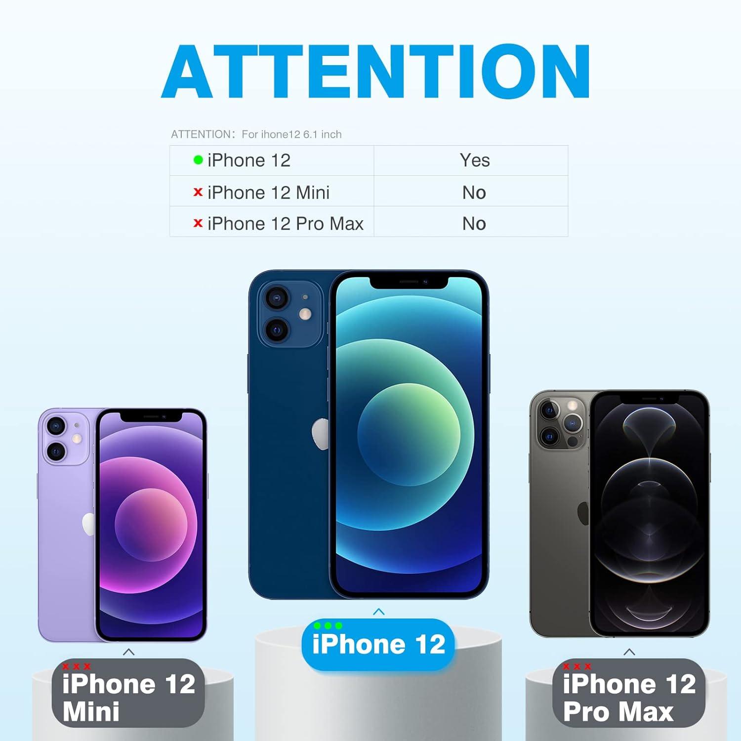 Schutzfolie für iPhone 12 mit Rahmen-Installationshilfe und Kamera