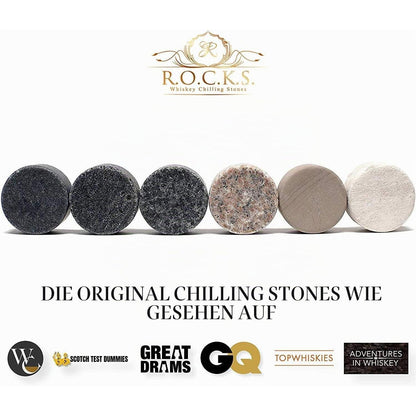 Whisky Geschenkset mit Nosing Glas & Granitsteine