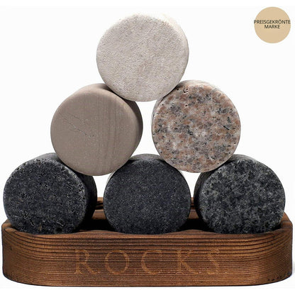 Whisky Geschenkset mit Nosing Glas & Granitsteine