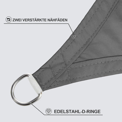 XL Sonnensegel Wasserdicht 3x4m Rechteckig UV Sonnenschutz