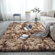 Flauschiger Shaggy Teppich Bunte Batik 150 x 240 cm