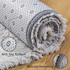 Weicher Shaggy Teppich Braun 150 x 240 cm - Bunte Batik-Teppiche & ultimativer Komfort