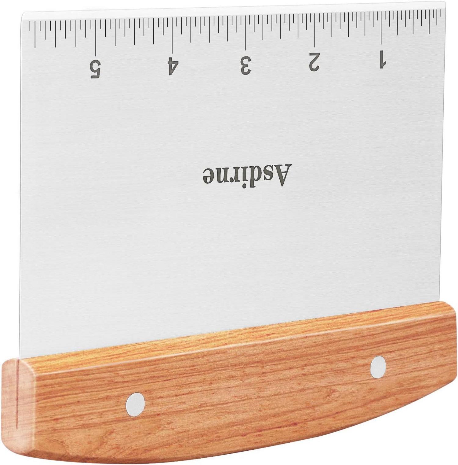 Teigschaber Edelstahl Holzgriff Gebäckschaber 15CM