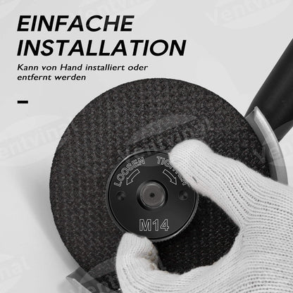 Schnellspannmutter SDS Clic M14 für Winkelschleifer - Schwarz