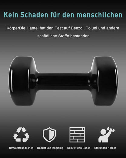 MENCIRO Kurzhantel Set 2er 1-5KG Gewichte für Zuhause Fitness Krafttraining