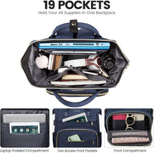 Damen Laptoprucksack 17 Zoll Wasserdicht mit USB Anschluss