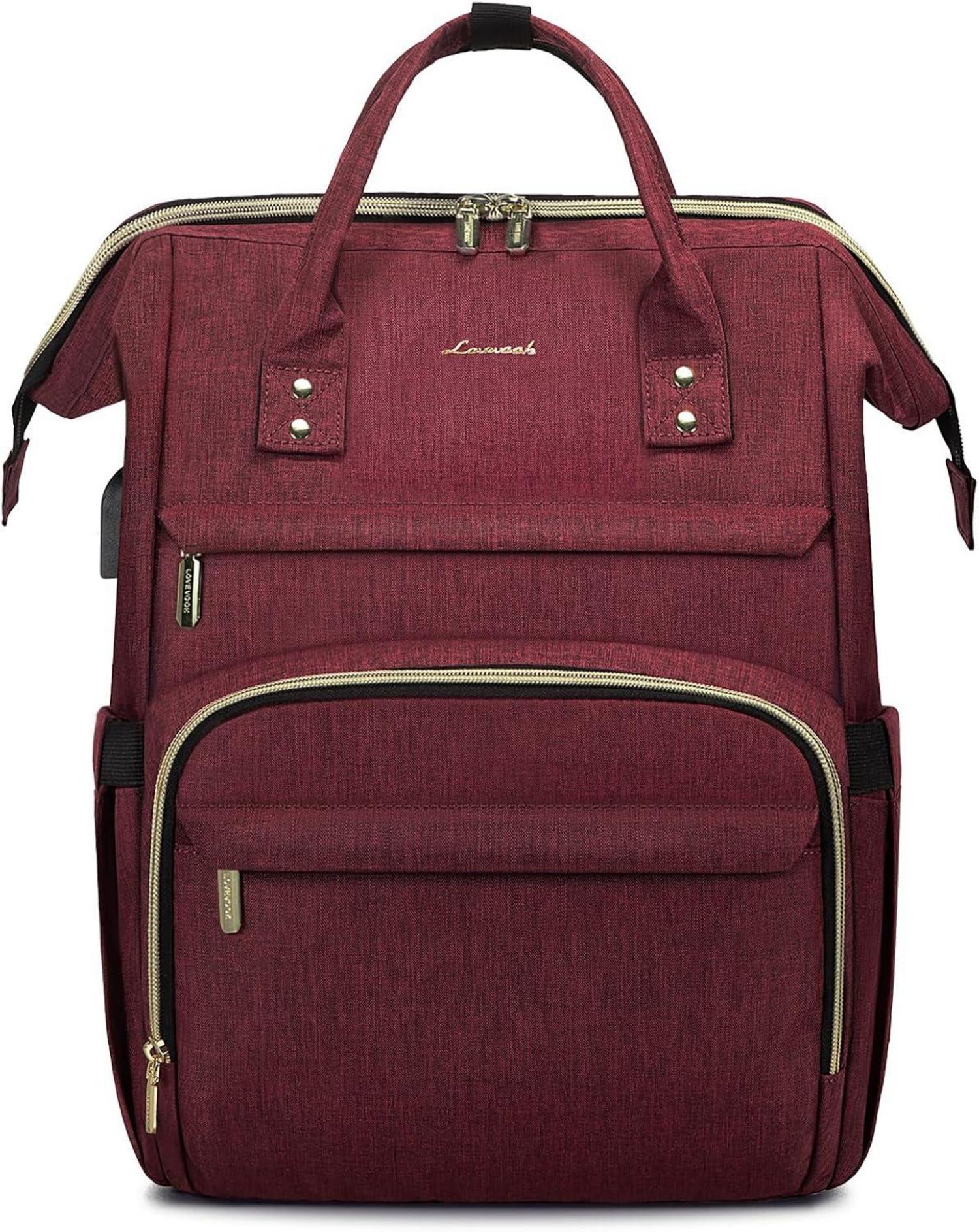 Moderne LOVEVOOK Rucksack mit 14 Zoll Laptopfach & USB Ladeanschluss
