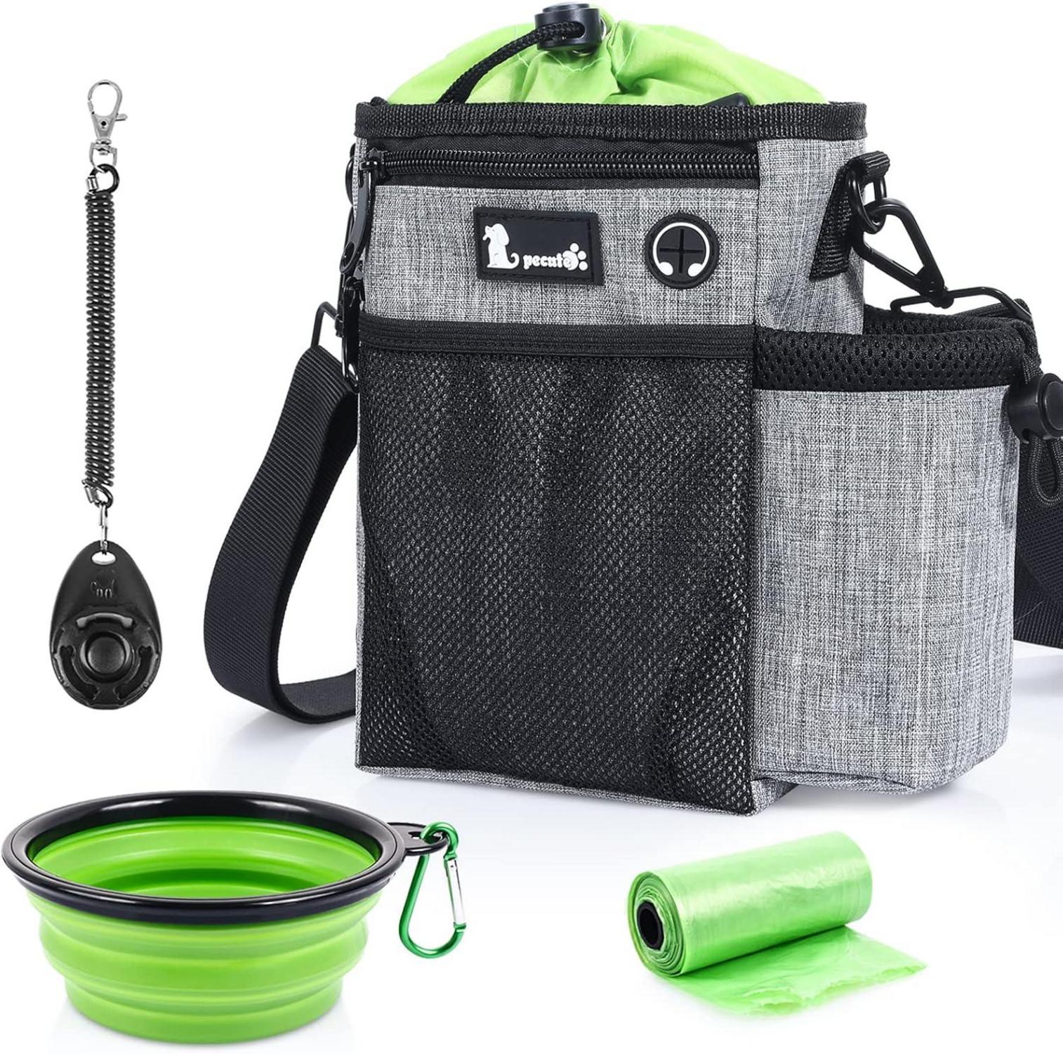 Leckerlibeutel Hundetraining Wasserdicht Gassi Tasche Grau